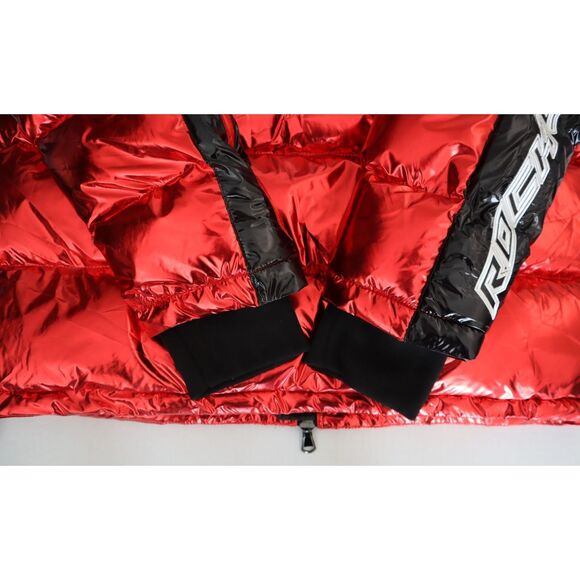 Rockstar Original Men's Sz 2XL Metallic Red Alasia Hooded Puffer Jacket - Picture 12 of 16